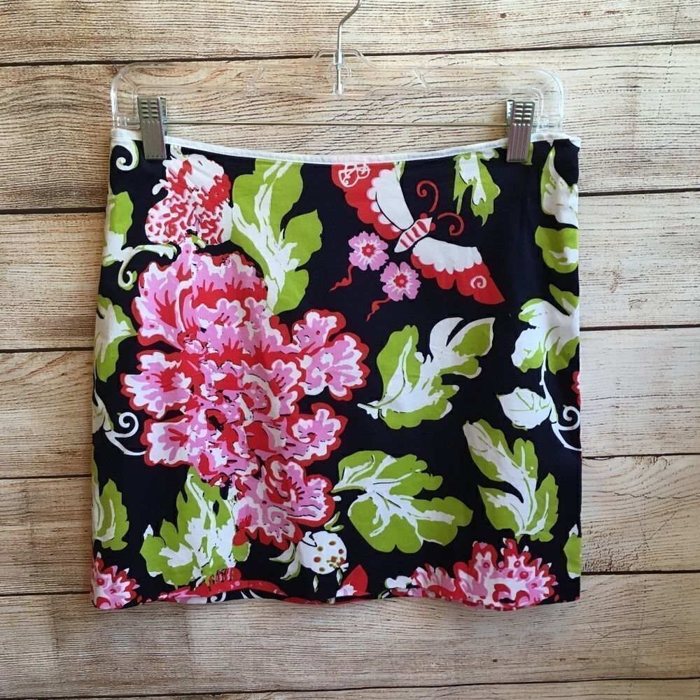 C K BRADLEY NEW YORK FLORAL SKIRT
